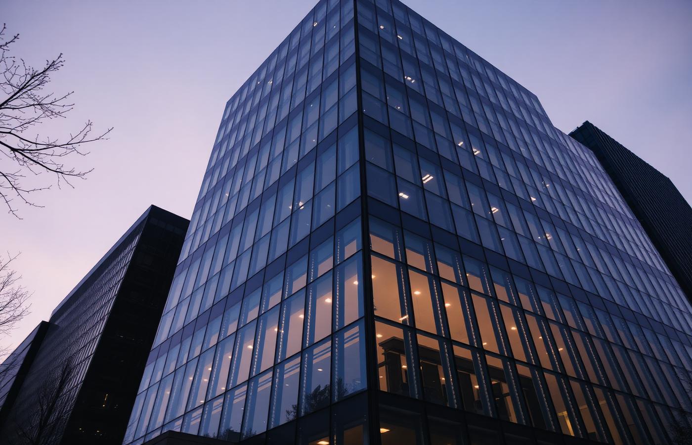 Edificios de oficinas que representan el ecosistema de plataformas digitales